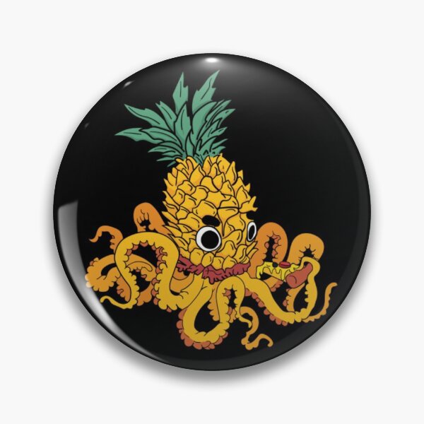 Item preview, Pineapple head octopus eating pizza designed and sold by JessiaDubois.