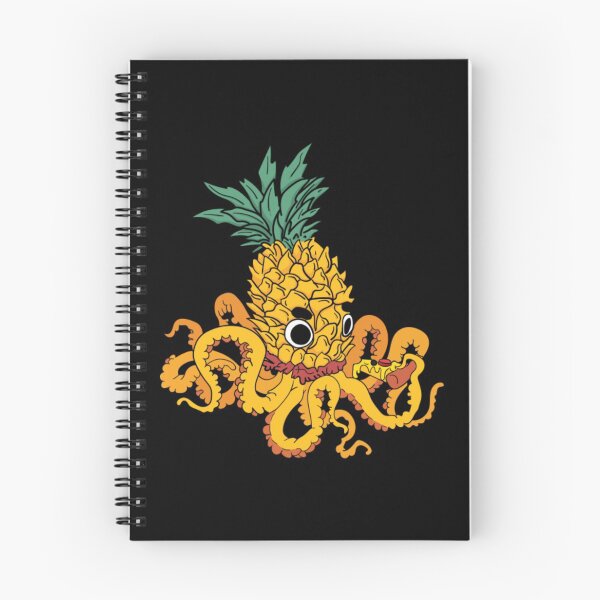 Item preview, Pineapple head octopus eating pizza designed and sold by JessiaDubois.