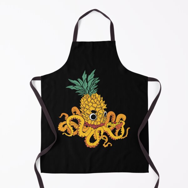Item preview, Pineapple head octopus eating pizza designed and sold by JessiaDubois.