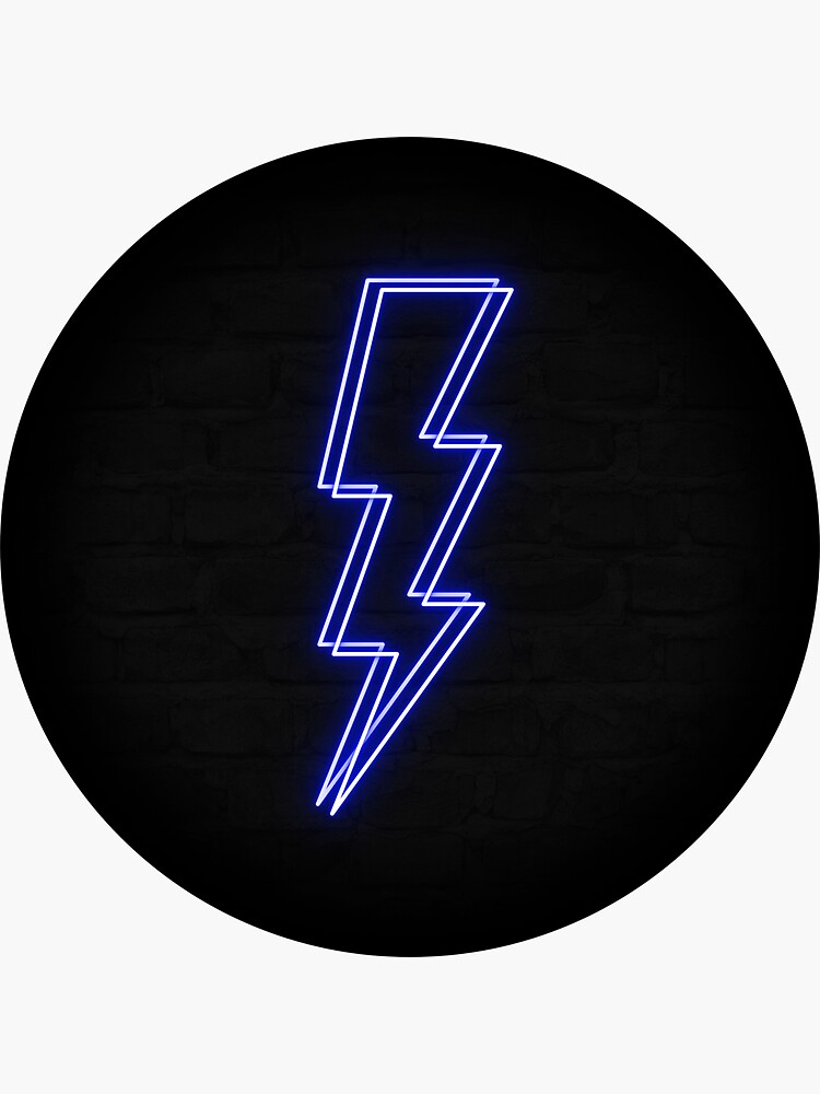 Retro Neon Lightning Vinyl