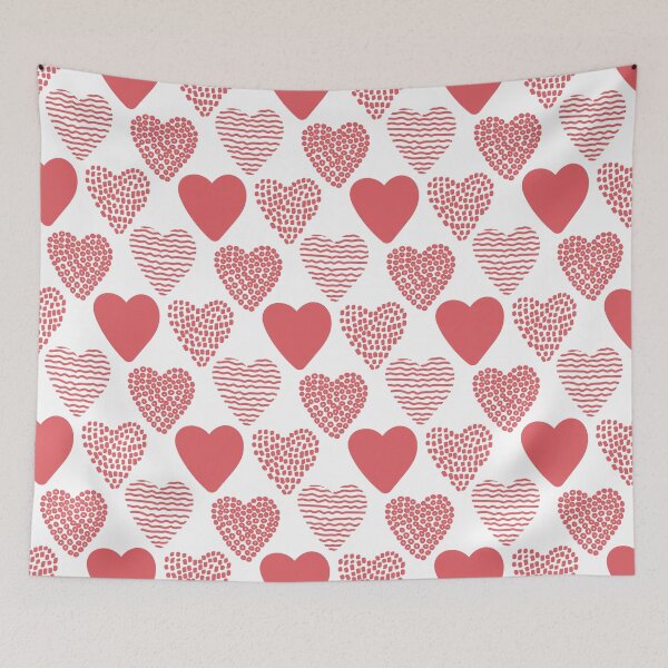 Item preview, Hand drawn  hearts background designed and sold by della95.