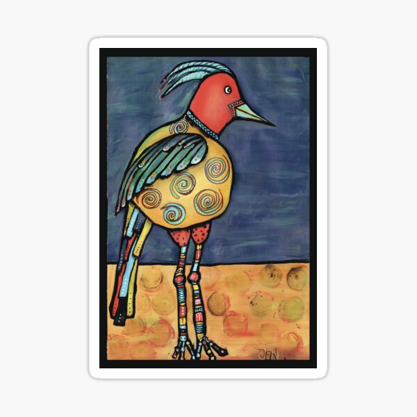 Lolly legged bird Sticker