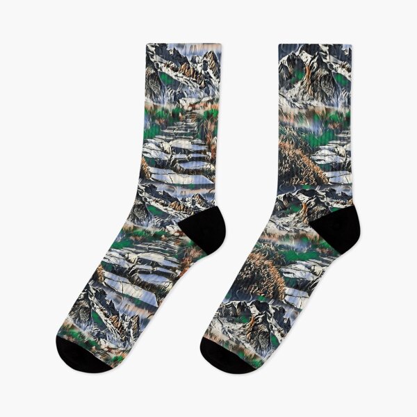 Item preview, Beautiful Path To Mountains designed and sold by ArtForYourStuff.