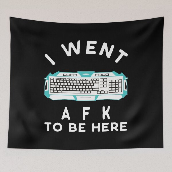 Item preview, I WENT AFK TO BE HERE ONLINE PC GAMER AWAY FROM KEYBOARD T-SHIRT designed and sold by bigerdan.