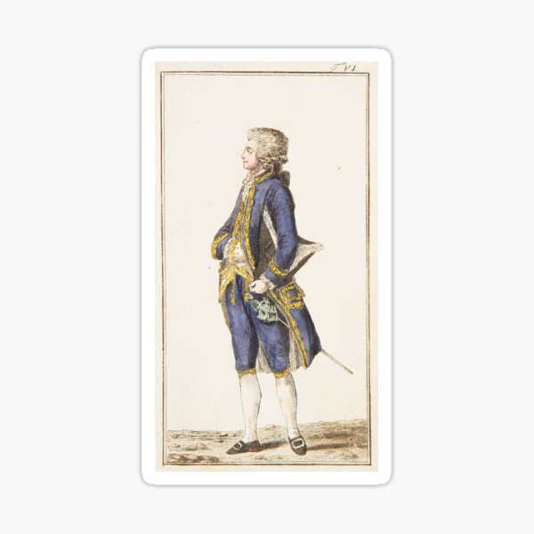 Item preview, Gentleman in Blue and Gold | Vintage Illustration  designed and sold by KnightandMoon.
