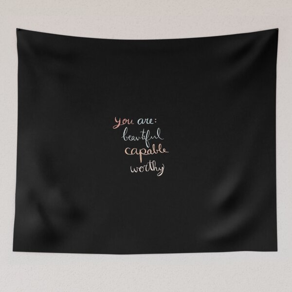 Item preview, You Are Beautiful, Capable, Worthy designed and sold by lilystickers65.