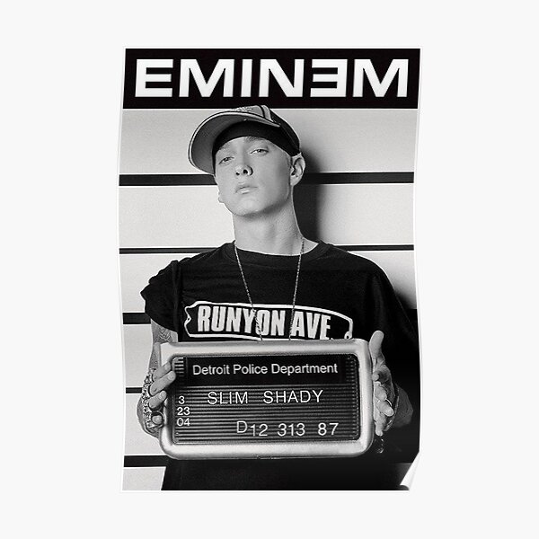 Poster Slim Shady Redbubble