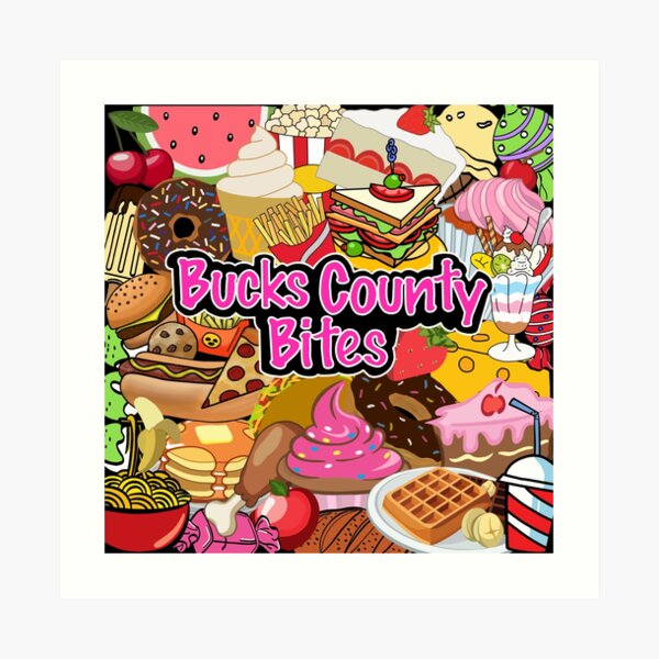 Bucks County Bites Art Print