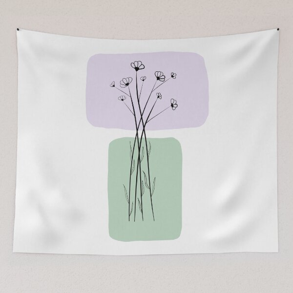 Item preview, Purple Flower Art designed and sold by sophiadiya.