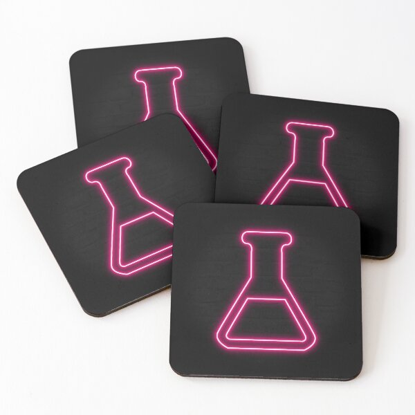 Item preview, Pink Retro Neon Chemistry Laboratory Flask designed and sold by dylanxh.