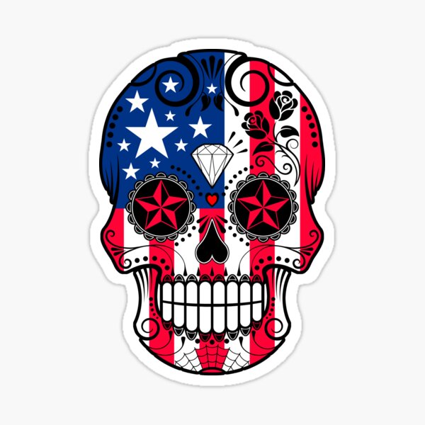 Flag - AWB / Skull, Dixie Giftshop