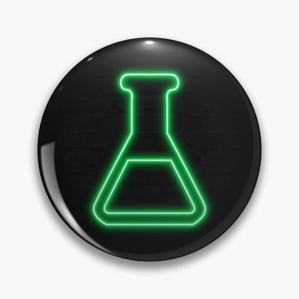 Item preview, Green Retro Neon Chemistry Laboratory Flask designed and sold by dylanxh.