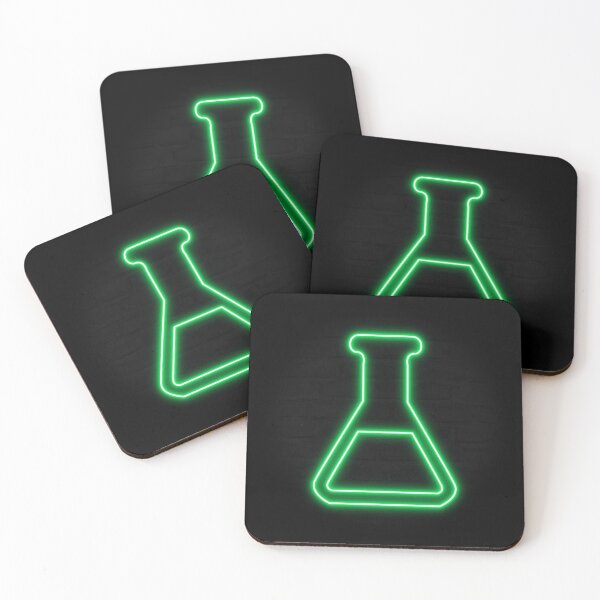 Item preview, Green Retro Neon Chemistry Laboratory Flask designed and sold by dylanxh.