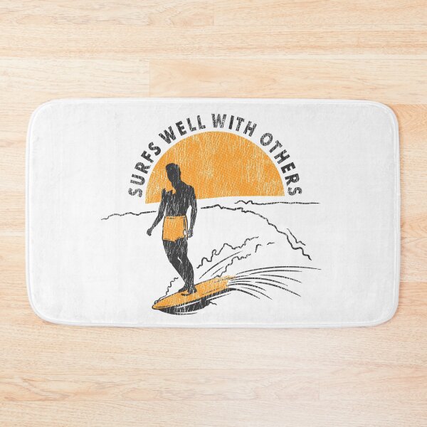 Item preview, Retro Surfs Well With Others Surfer Surfboard designed and sold by ConduitExcel.