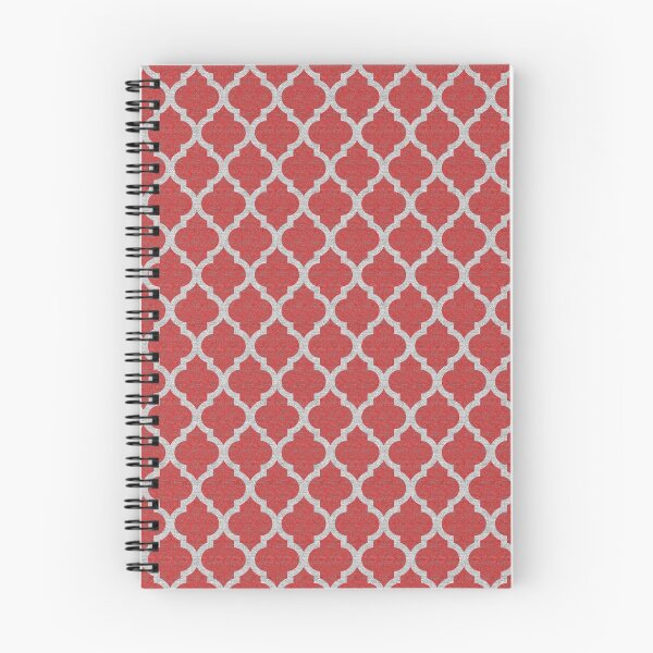 Item preview, White on Red Quatrefoil Pattern 07 designed and sold by vortexatelier.