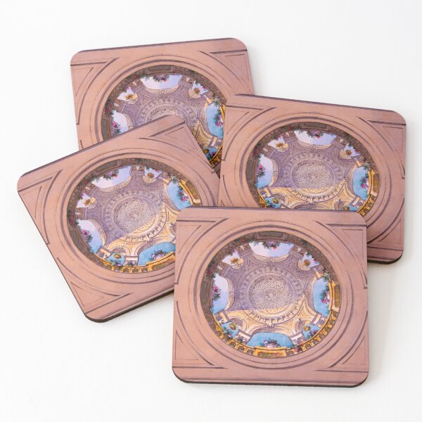 Item preview, Vintage ceiling design with trompe l’oeil balustrade designed and sold by NrvousFella.