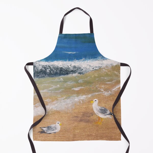 Item preview, Calm Seagulls Resting on the Beach designed and sold by Ilana Khoshsima.