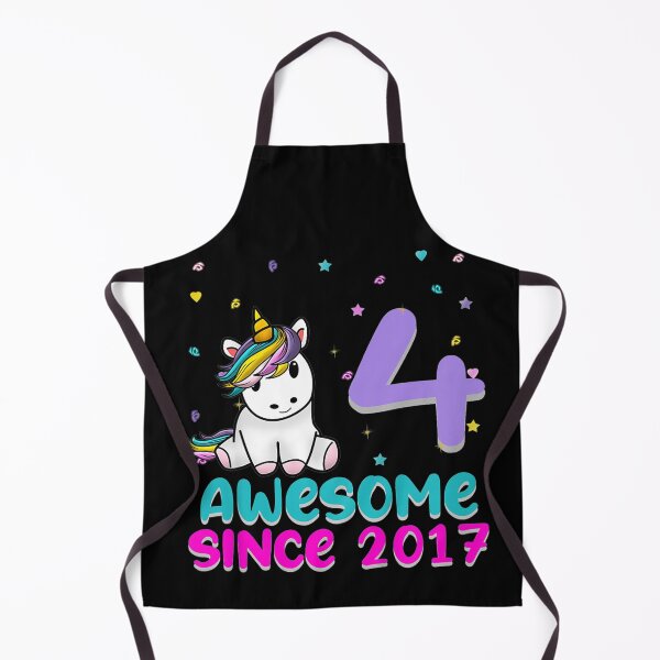 Item preview, Kids Unicorn 4th Birthday Girl Gift Love Awesome Bday 4 yo designed and sold by anniversaryshop.