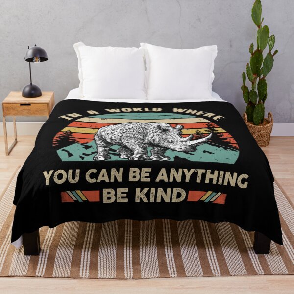 Item preview, In a world where you can be anything be kind rhino designed and sold by Colleen206.