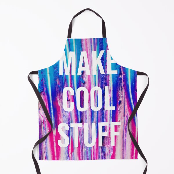 Item preview, MAKE COOL STUFF (v2 paint smear, negative space) designed and sold by AdennFox.