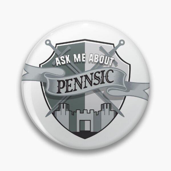 Item preview, ASK ME ABOUT PENNSIC (SILVER) designed and sold by ArtsArtyArt.