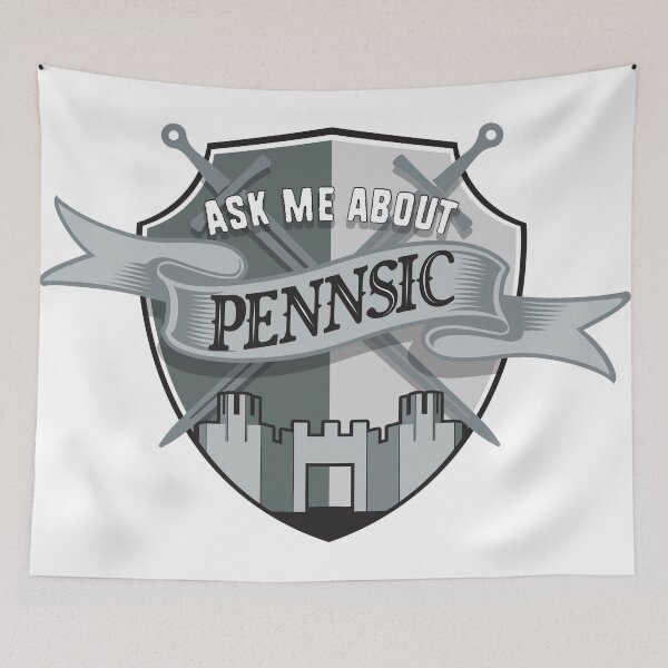 Item preview, ASK ME ABOUT PENNSIC (SILVER) designed and sold by ArtsArtyArt.