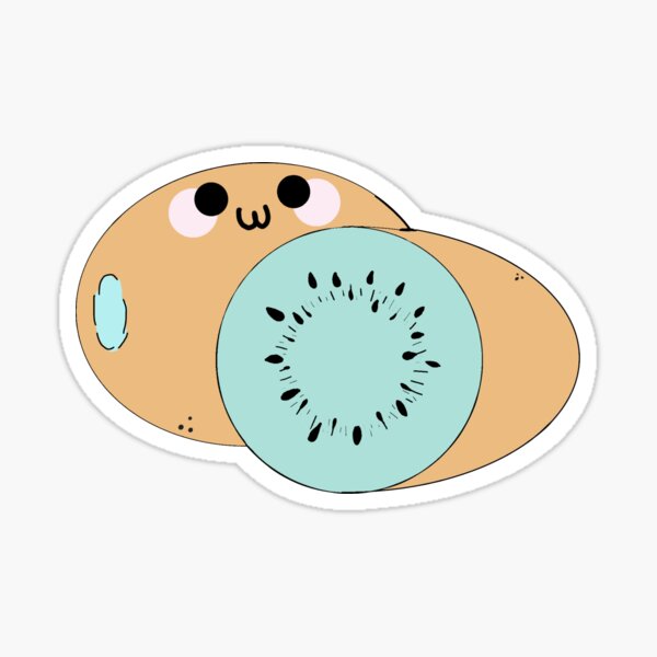 Kiwifruit Kawaii Sticker