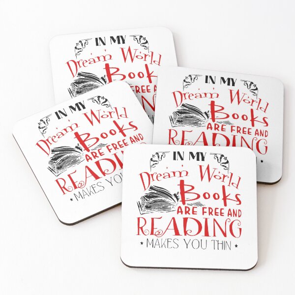 Item preview, In my dream world books are free and reading makes you thin Funny Gift designed and sold by ThomasTrump.
