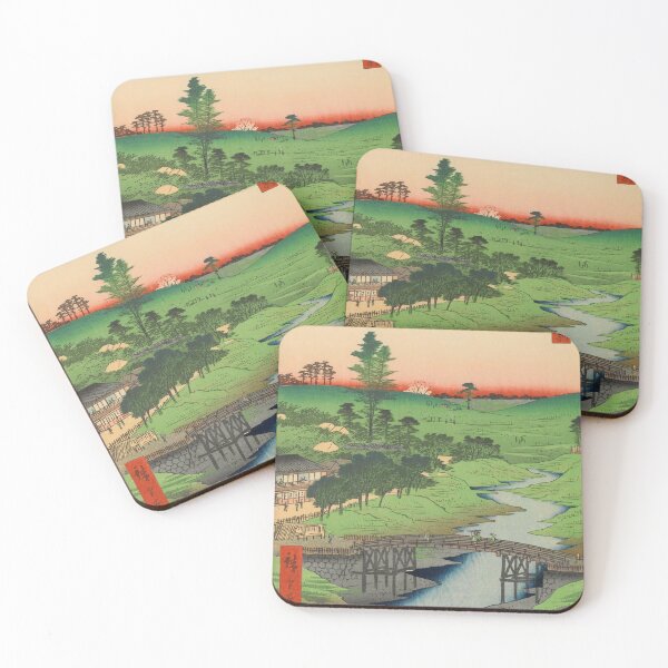 Item preview, Furukawa River Spring Landscape Vintage Ukiyo-e Japanese Art designed and sold by VintageArchive.