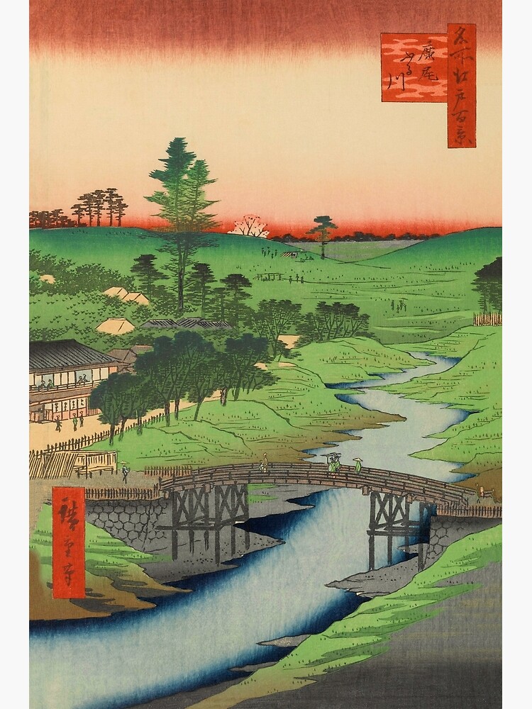 河盛好昭 『秋』 油彩画 F4 A China Trade Riverscape, Qing