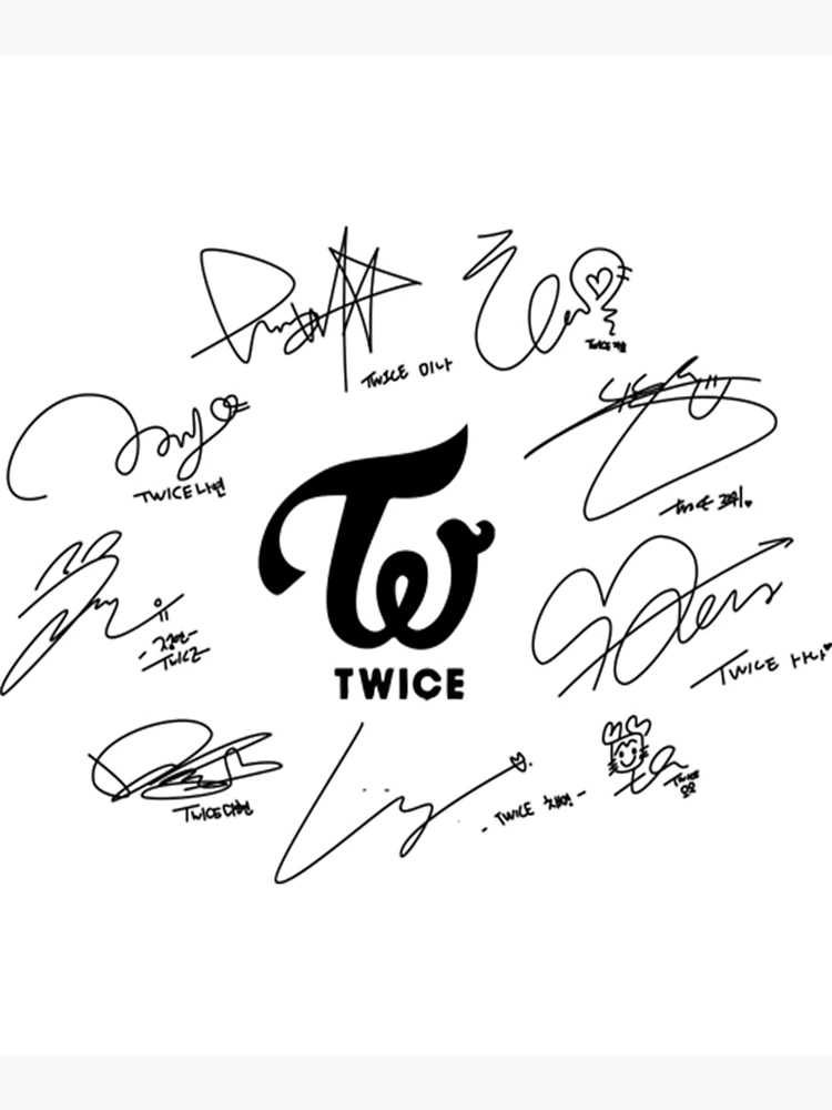 TWICE サイン TWICE Member signature