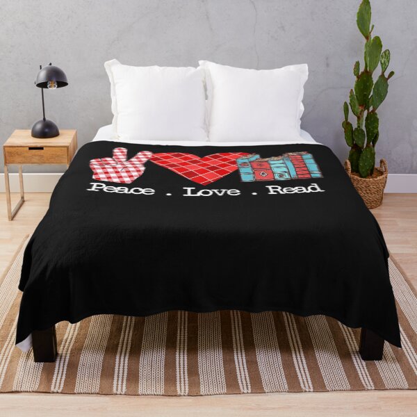 Artikelvorschau, Peace Love Read Teacher Reading Books Lover T-Shirt entworfen und verkauft von Lukifo-Caster.