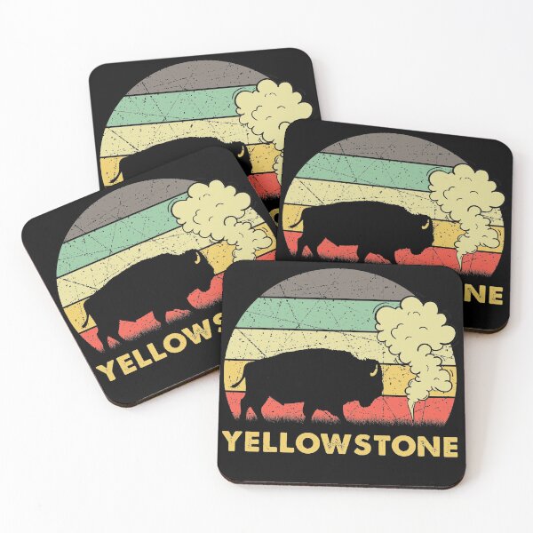 Item preview, Vintage Yellowstone National Park Wyoming Mountains Bison T-Shirt designed and sold by thuba257.