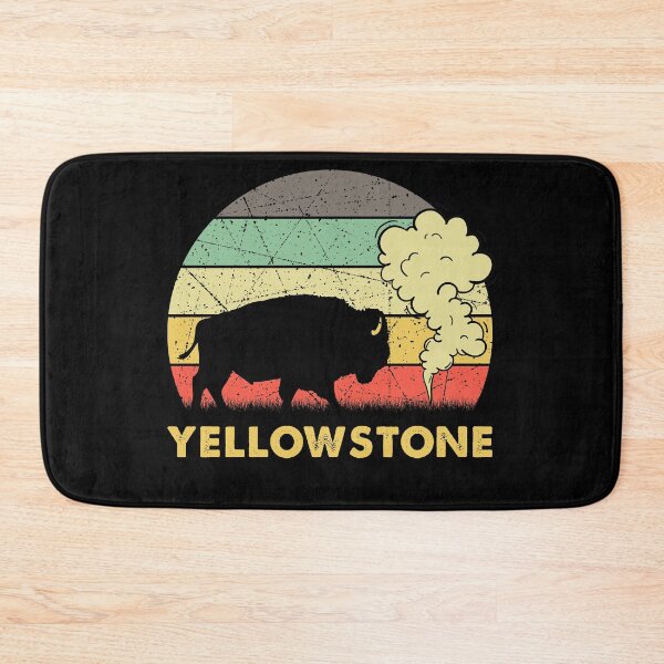 Item preview, Vintage Yellowstone National Park Wyoming Mountains Bison T-Shirt designed and sold by thuba257.