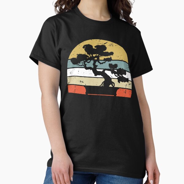 Item preview, Bonsai Retro Vintage Sunset Bonsai Tree designed and sold by mejeoshop.
