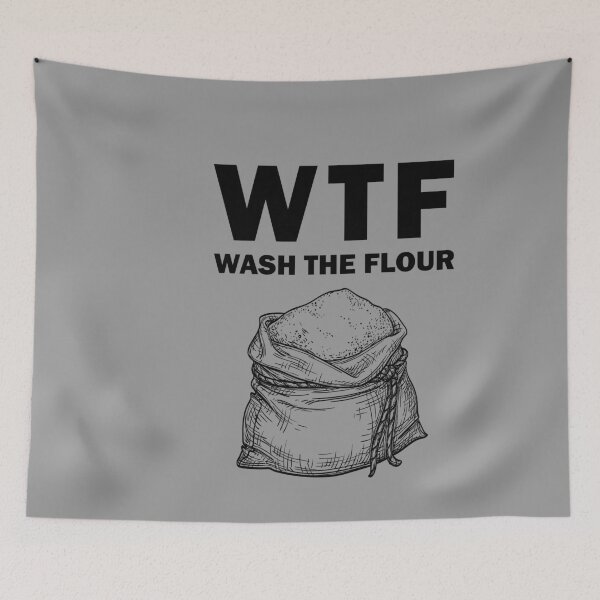 Item preview, WTF Wash The Flour  Funny Vegan Plant designed and sold by thuba257.