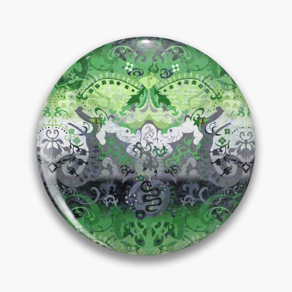 Item preview, Aromantic Dragon Damask -- Aromantic Pride Flag Colors designed and sold by ArgyleImp.