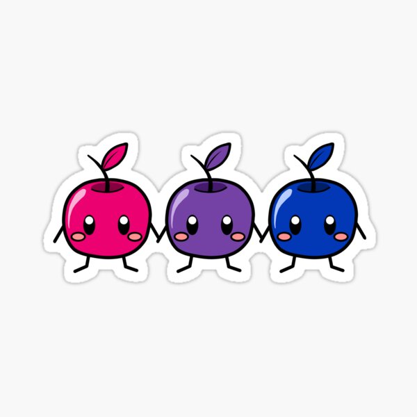 Aperçu de l'œuvre Bi Pride Junimos créée et vendue par Satellite Stickers.