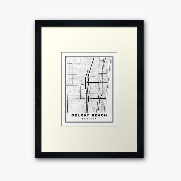 Item preview, Delray Beach Map designed and sold by Tamas Das.