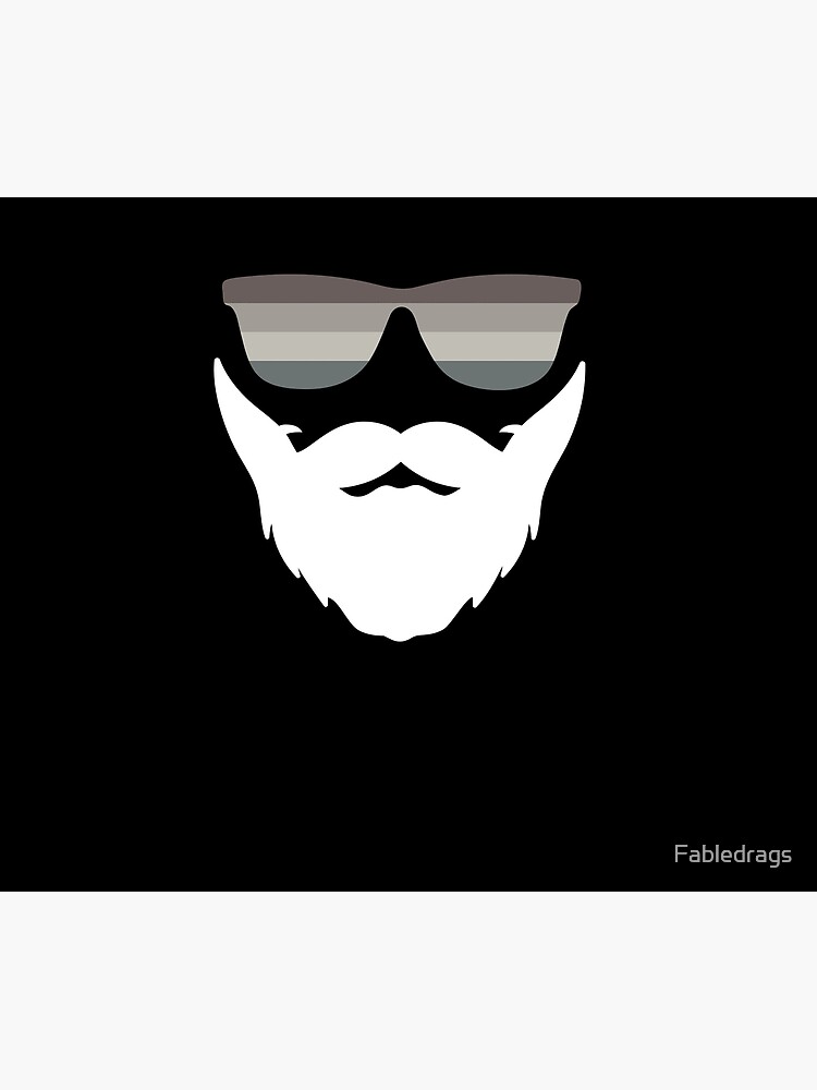 Disover Smooth Operator - floating beard and glasses Shower Curtain