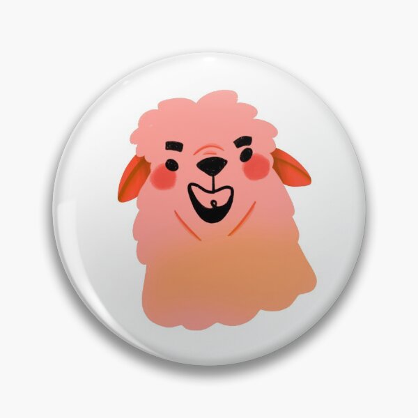 Item preview, Llama/Alpaca Heads - Cute Orange and Pink Cartoon Animal Pattern designed and sold by TheRainbowRoom.