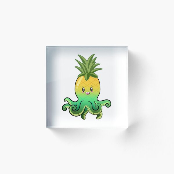 Item preview, Lindo pulpo verde con forma de piña para los amantes de la fruta designed and sold by LeGND.
