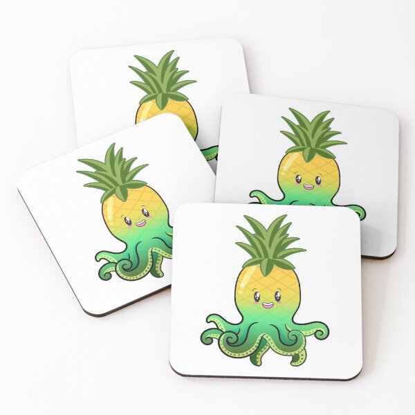 Item preview, Cute Green Octopus Pineapple for Fruit Lovers designed and sold by LeGND.