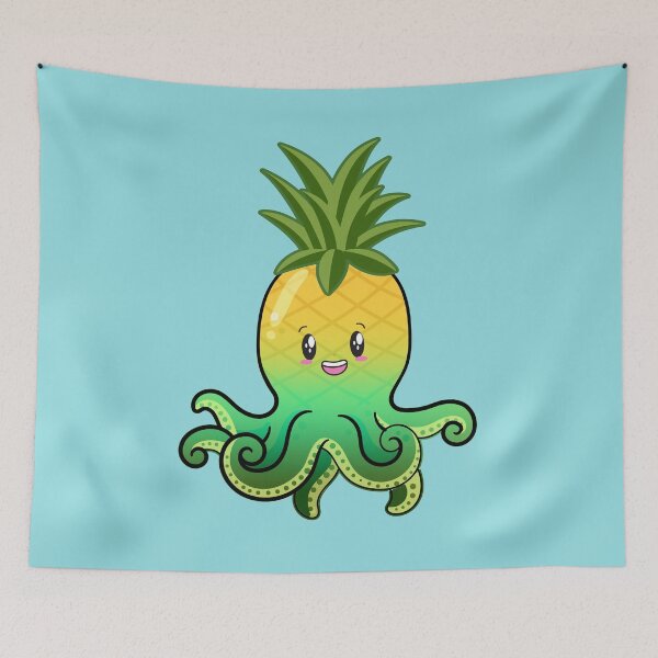 Item preview, Cute Green Octopus Pineapple for Fruit Lovers designed and sold by LeGND.
