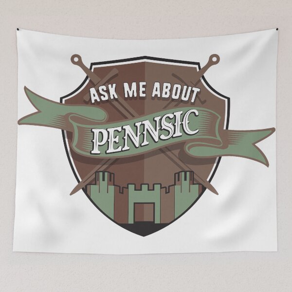 Item preview, ASK ME ABOUT PENNSIC (RUST) designed and sold by ArtsArtyArt.