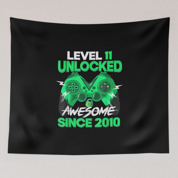 Artikelvorschau, 11 Jahre alter Geschenkjunge Level 11 Unlocked Awesome 2010 Geburtstag entworfen und verkauft von AngelJames.