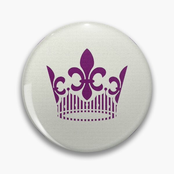 Item preview, Fleur-de-Lys Purple Crown 0300 designed and sold by vortexatelier.