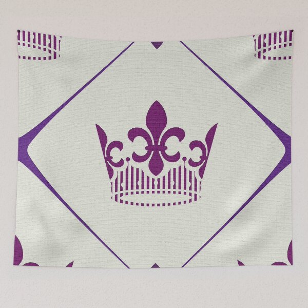Item preview, Fleur-de-Lys Purple Crown 0300 designed and sold by vortexatelier.