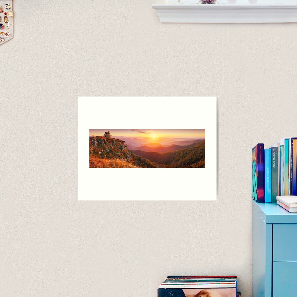 Pinnacles Fire Lookout, Alpine National Park, Victoria, Australia Art Print