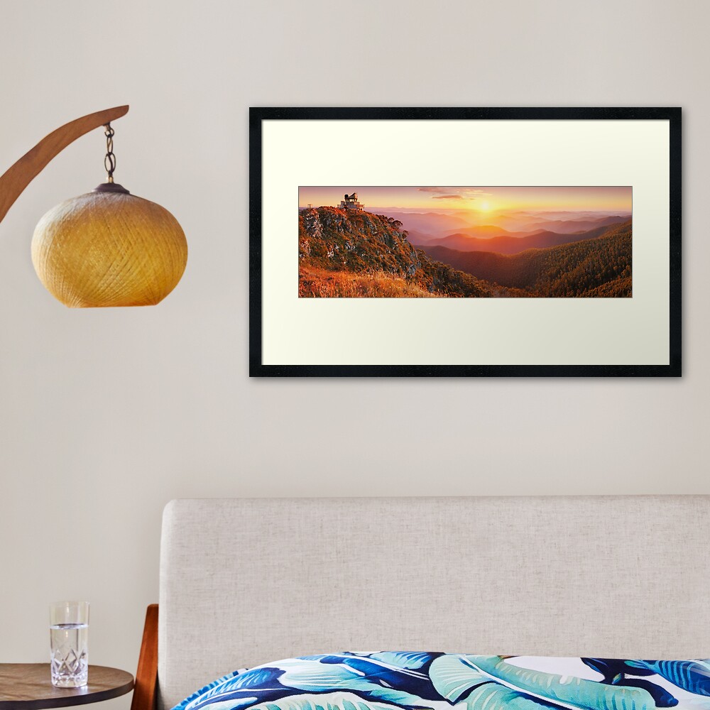 Pinnacles Fire Lookout, Alpine National Park, Victoria, Australia Framed Art Print